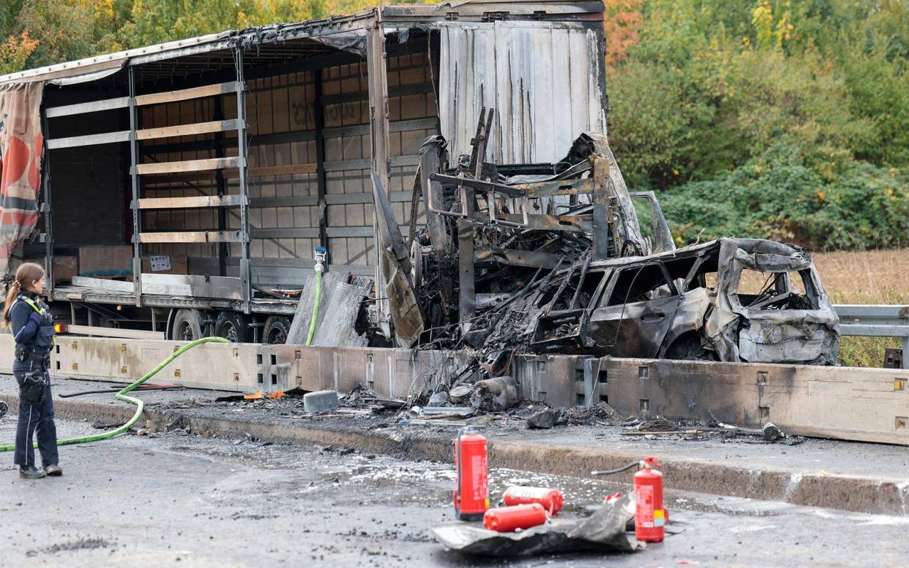 Toter bei Unfall auf A59