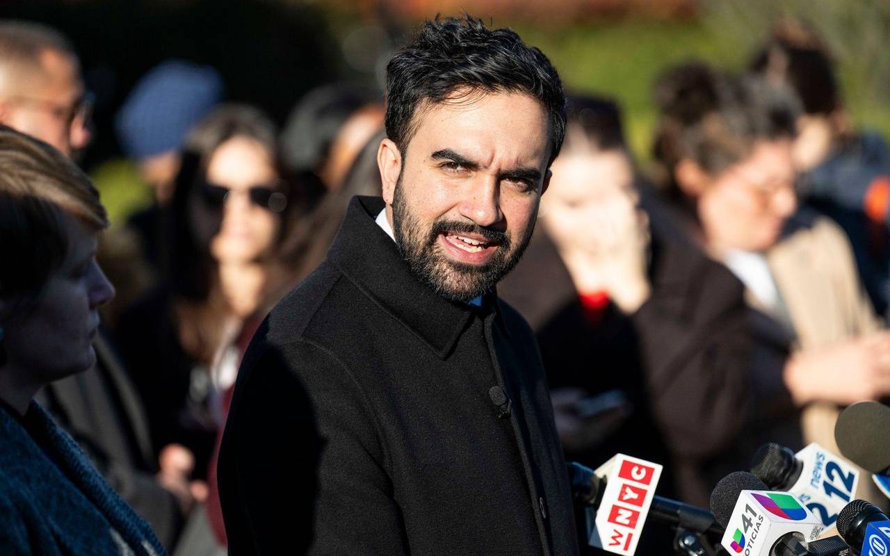 Pressekonferenz des neuen Bürgermeisters von New York City