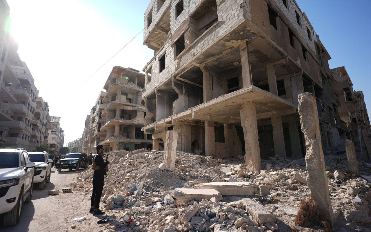 Zerbombtes Haus in Syrien