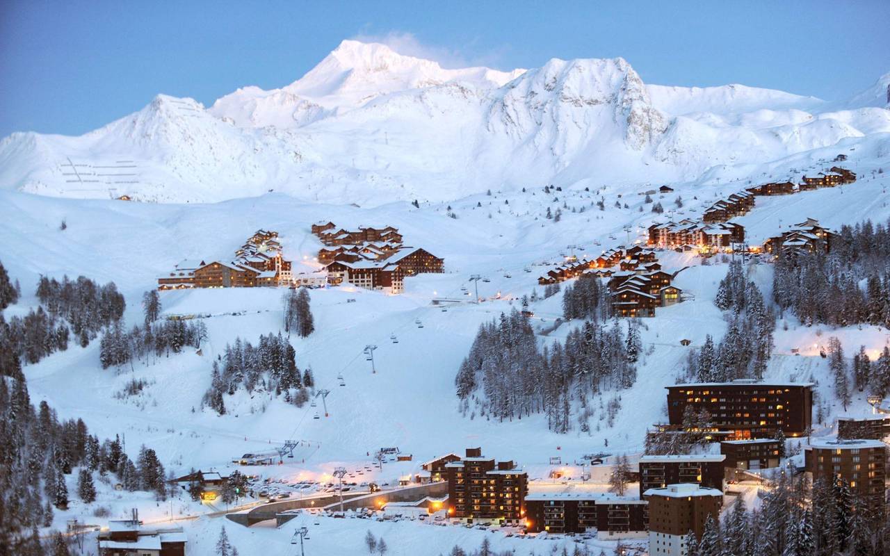 Skigebiet La Plagne in den französischen Alpen