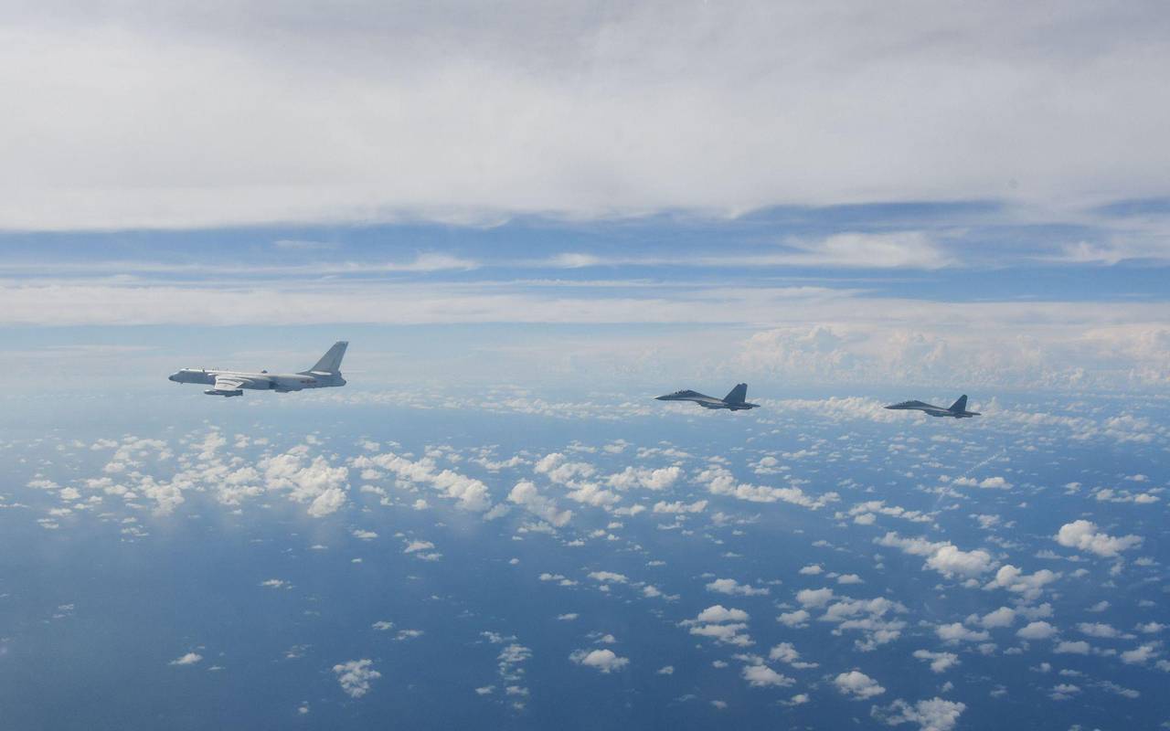 Chinesische Kampfflieger um Taiwan