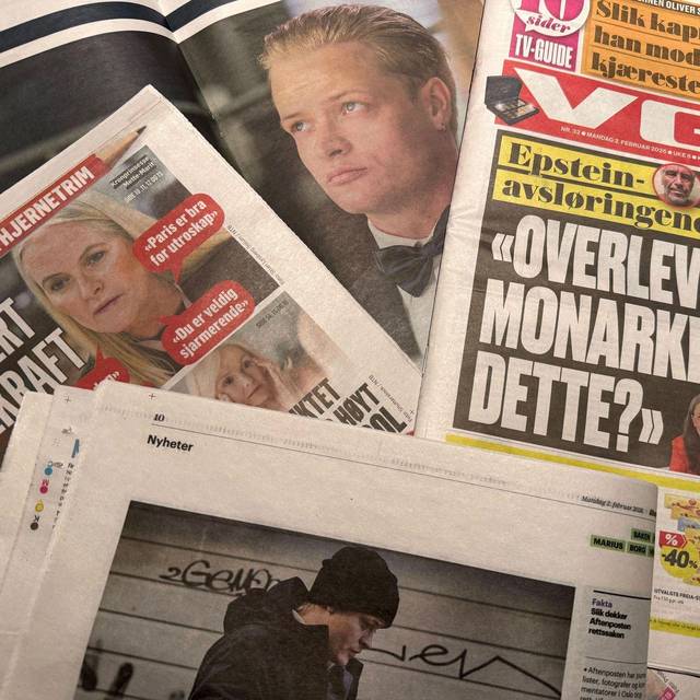 Norwegische Zeitungen berichten über die Königsfamilie