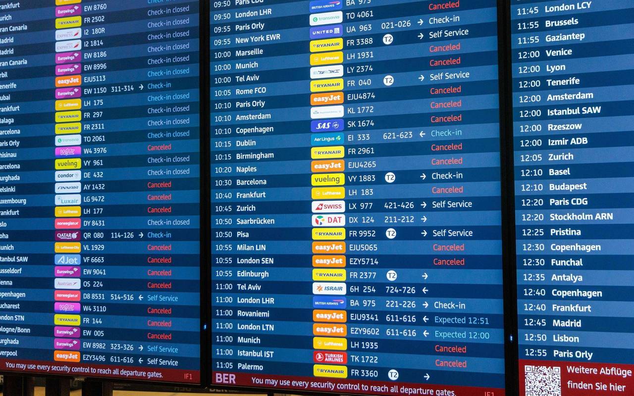 Winterwetter - Flughafen Berlin/Brandenburg