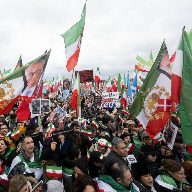 Demonstration gegen Irans Führung
