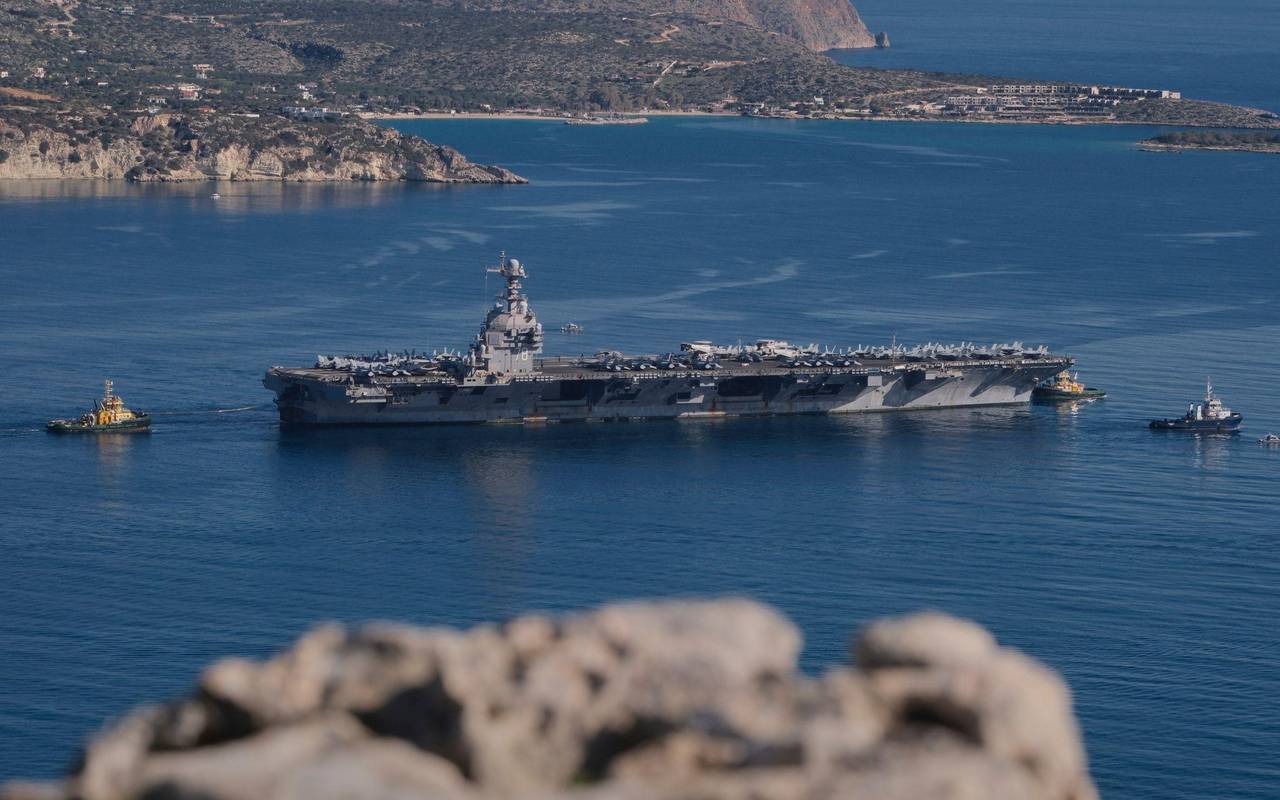 US-Flugzeugträger «USS Gerald R. Ford» verlässt Kreta