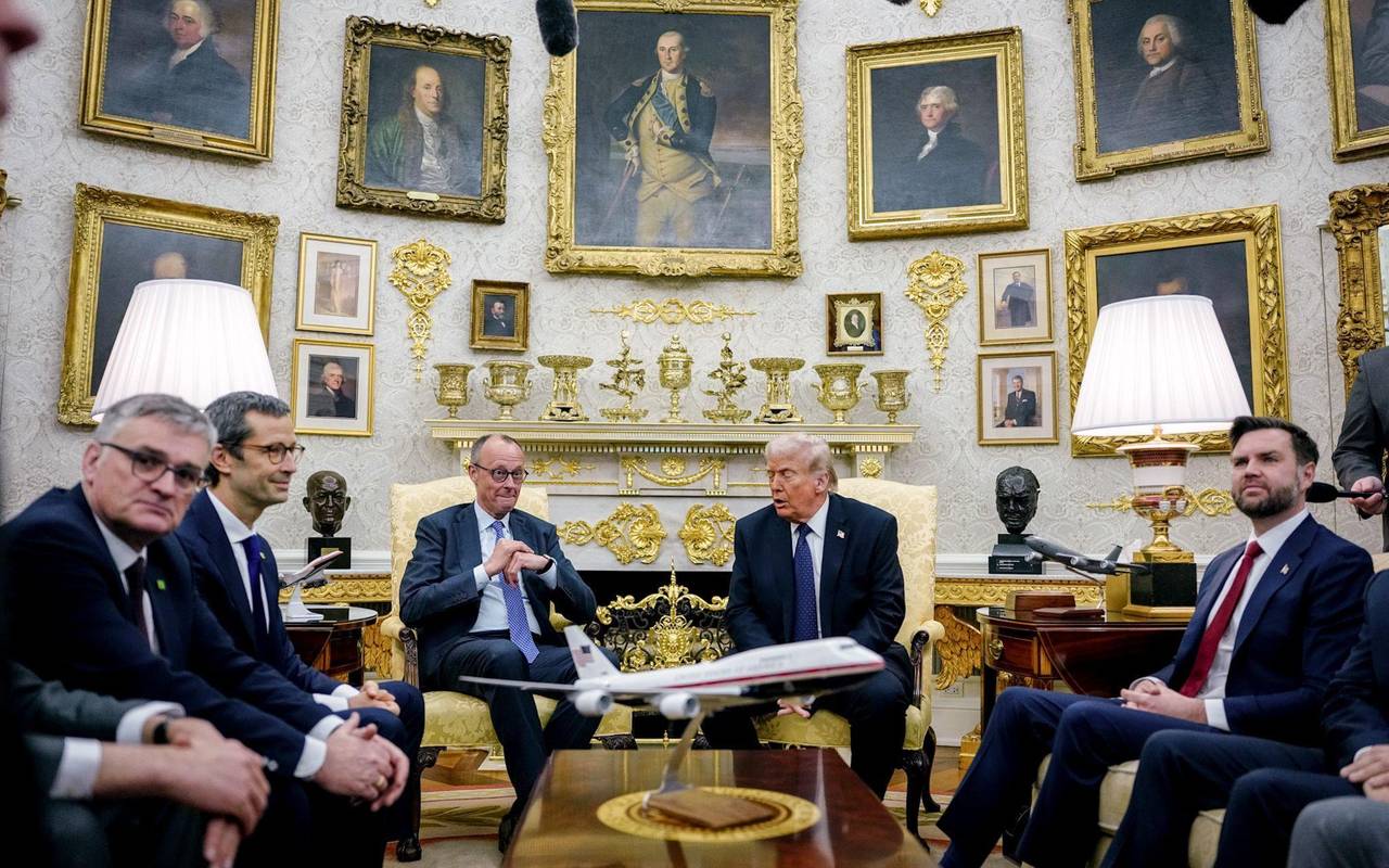 US-Präsident Trump empfängt Bundeskanzler Merz