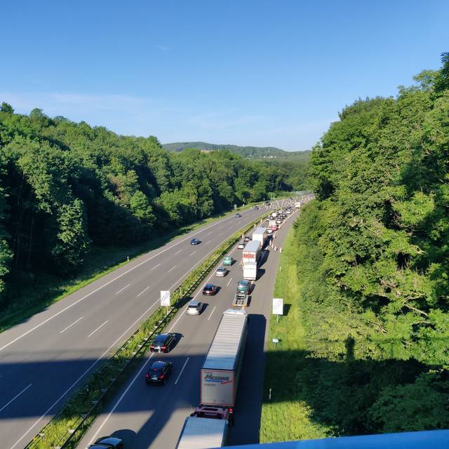 Stau auf der Autobahn