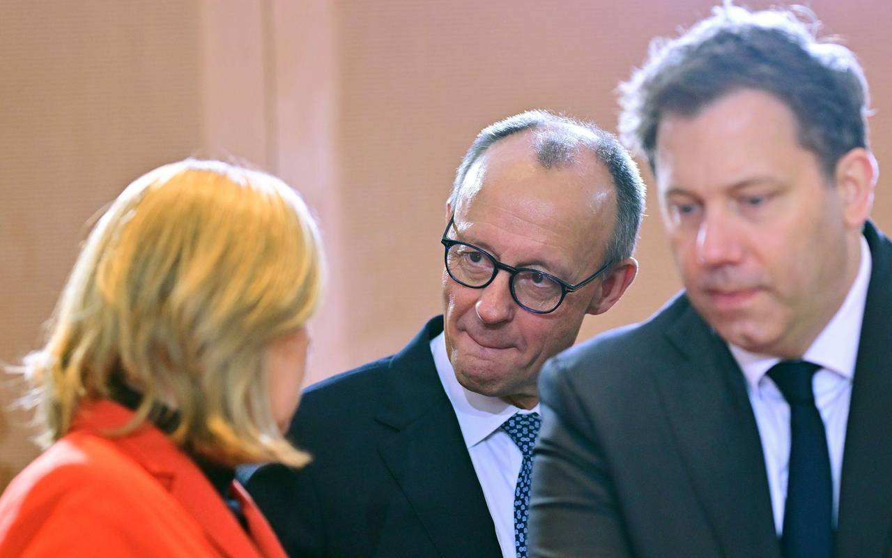 Bärbel Bas, Friedrich Merz und Lars Klingbeil