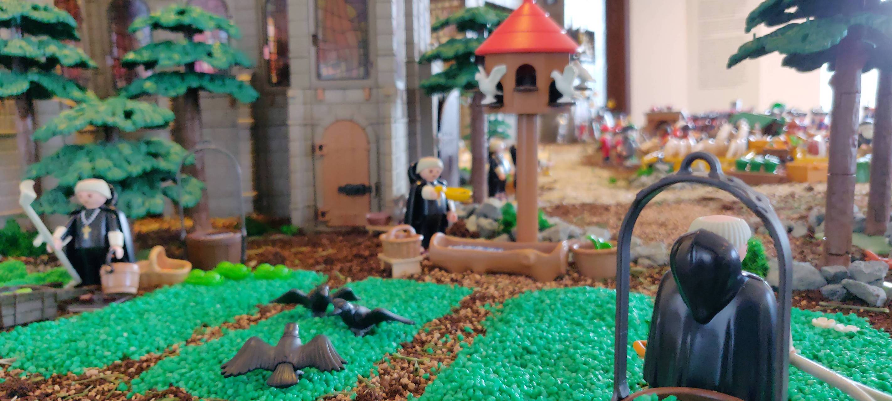 Playmobilfiguren zeigen bergische Geschichte