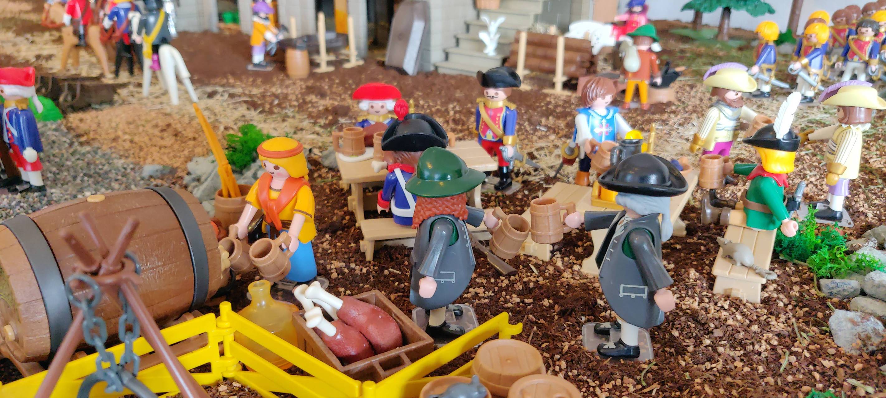 Playmobilfiguren zeigen bergische Geschichte