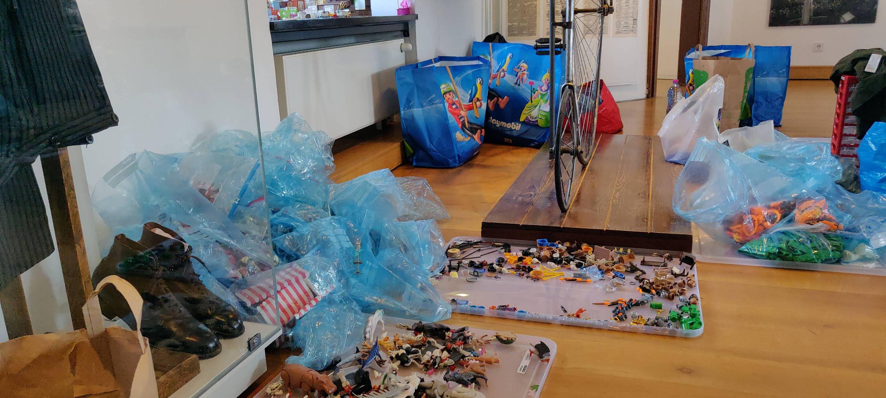 Playmobilfiguren zeigen bergische Geschichte