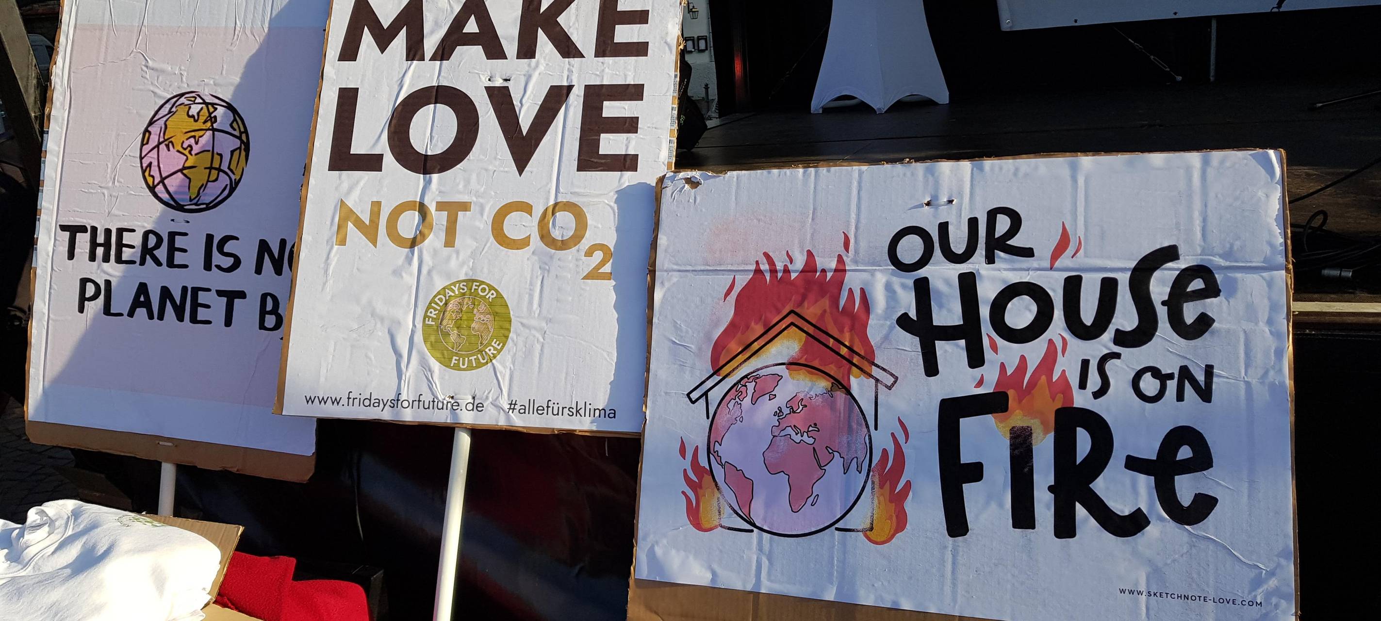 Klimakundgebungen in den Kreisstädten
