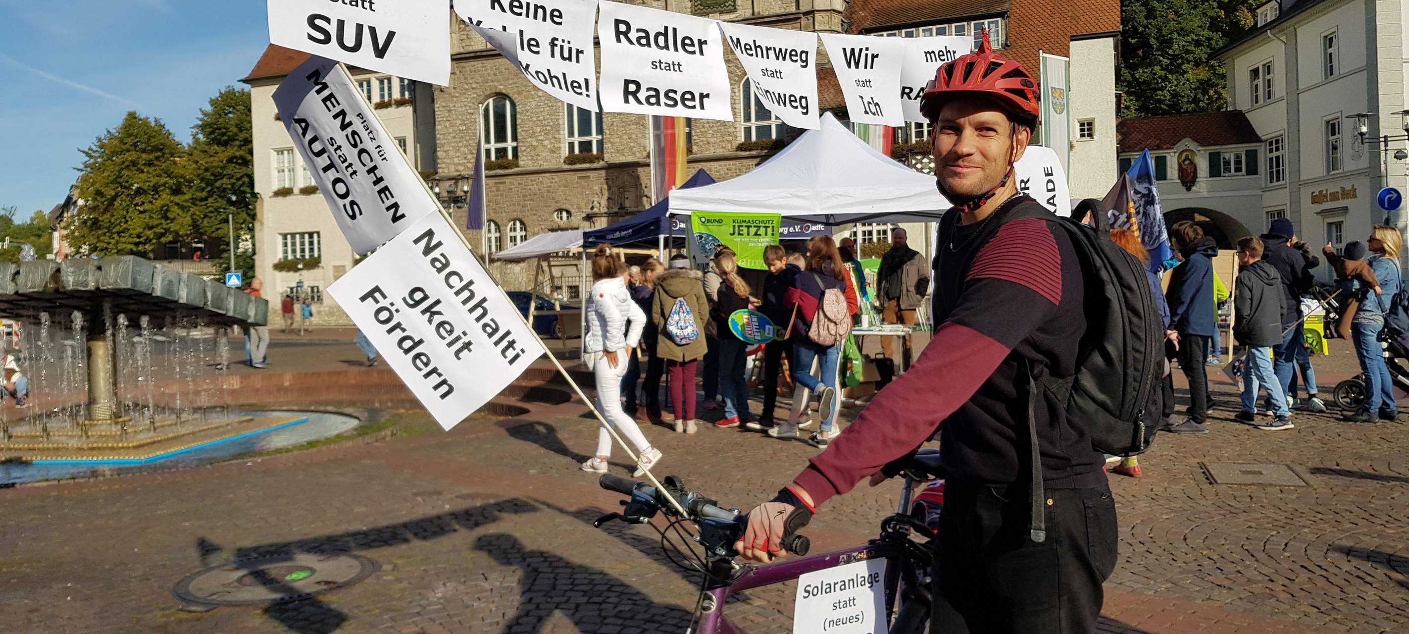 Klimakundgebungen in den Kreisstädten