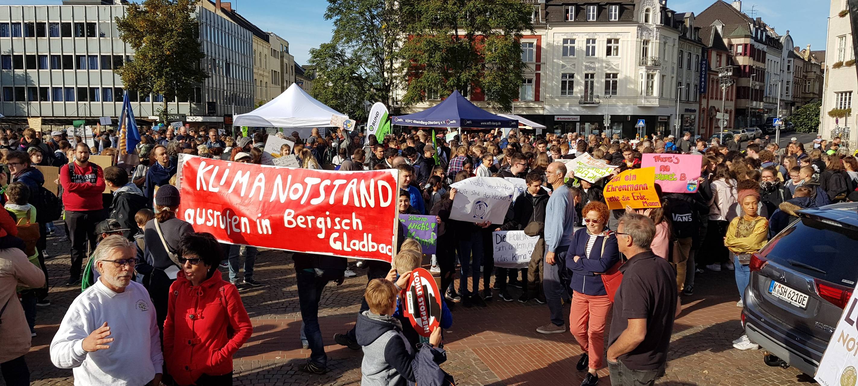 Klimakundgebungen in den Kreisstädten