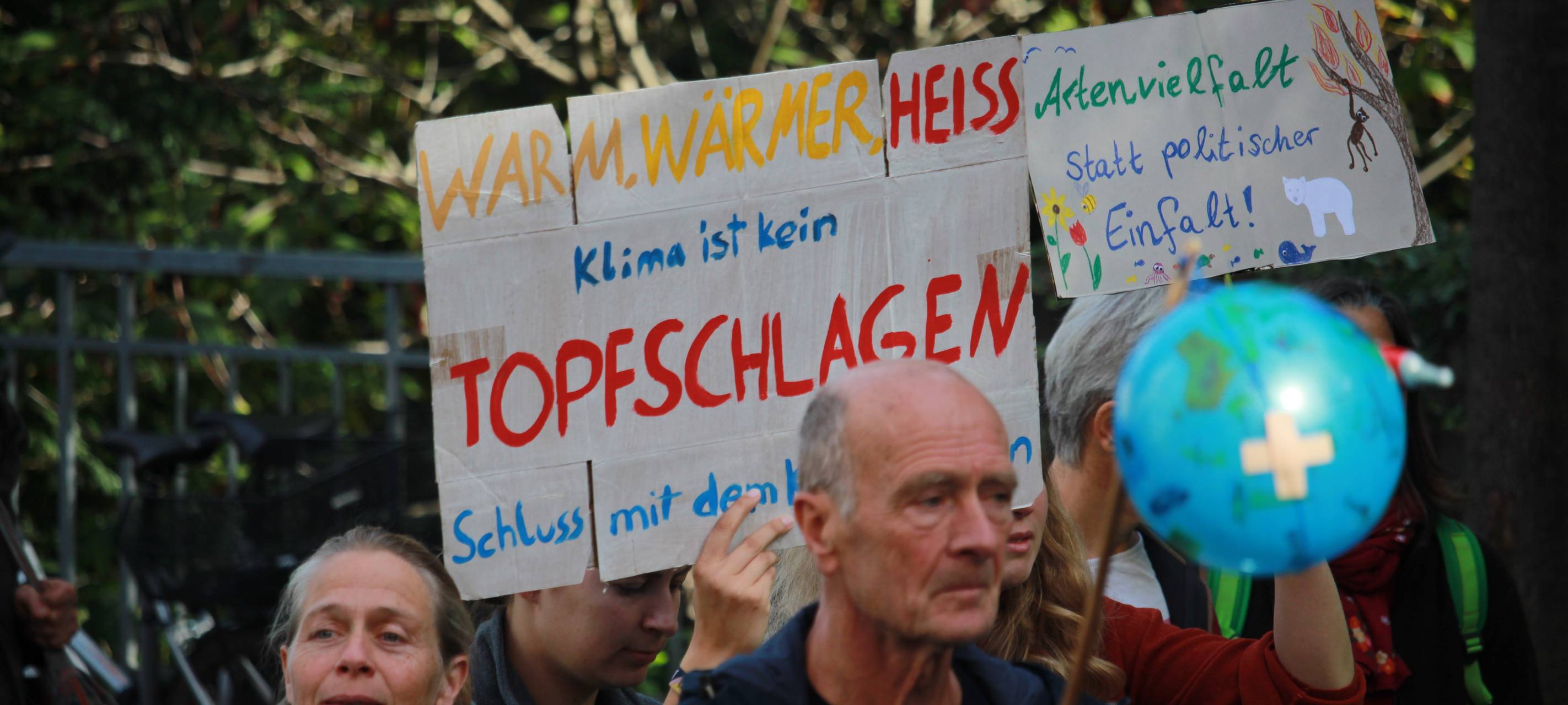 Klimakundgebungen in den Kreisstädten