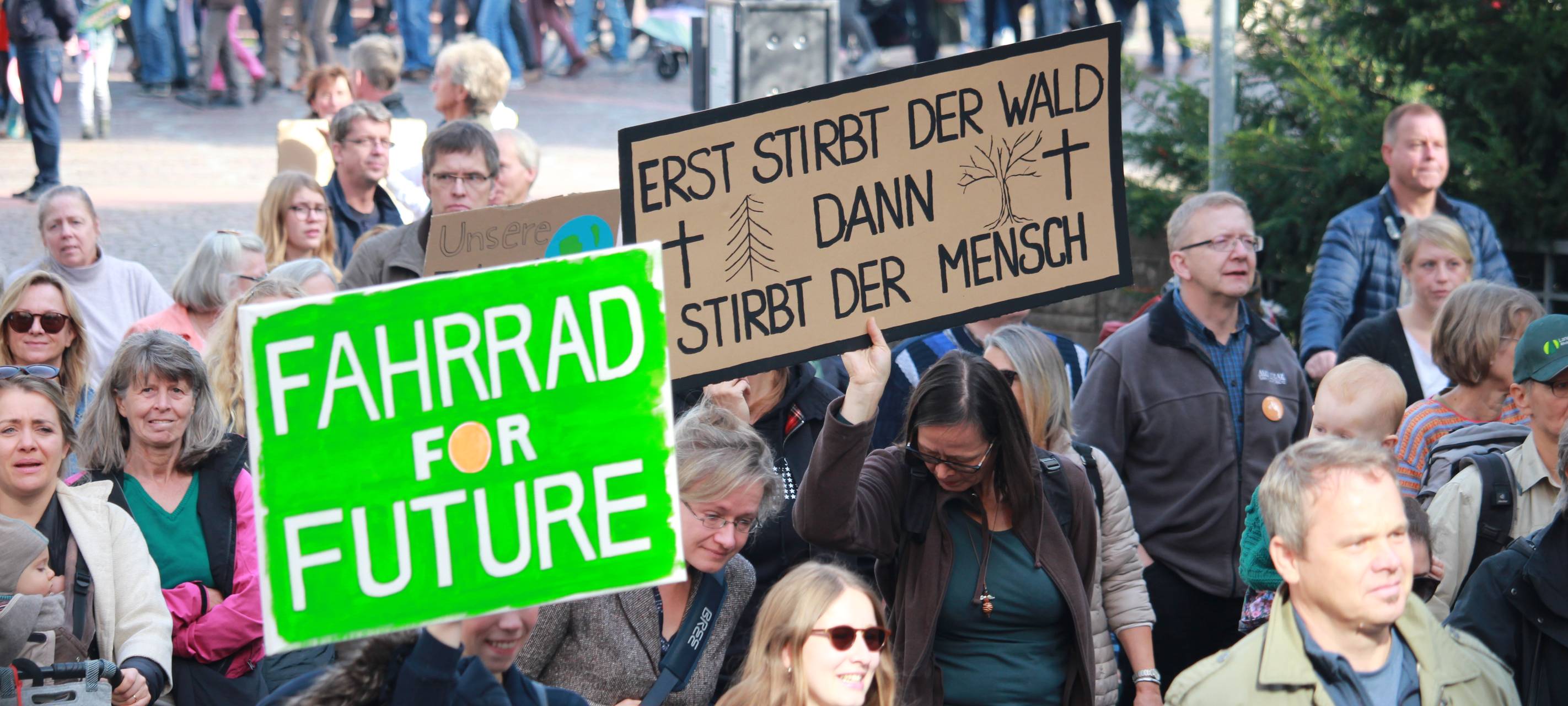 Klimakundgebungen in den Kreisstädten