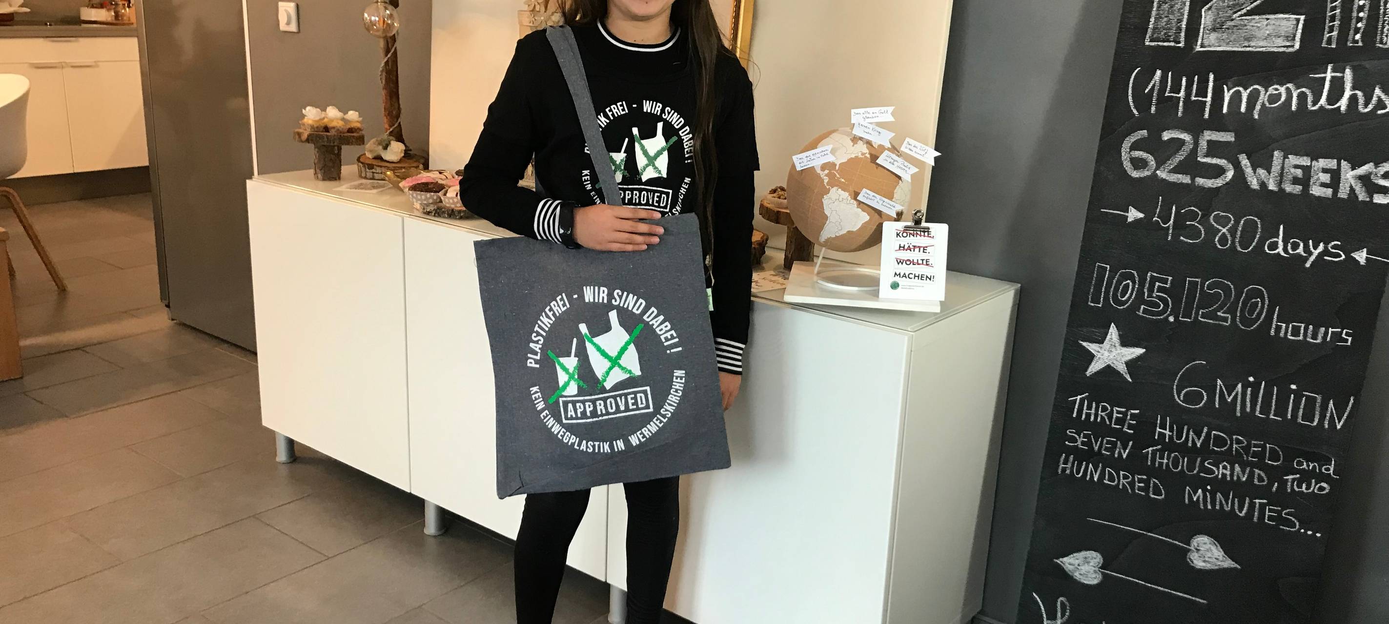 Die zwölfjährige Sabrina kämpft gegen Plastik in Wermelskirchen