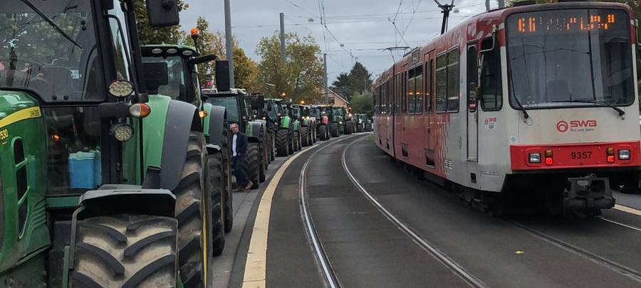 Rund 6.000 Bauern demonstrierten in Bonn