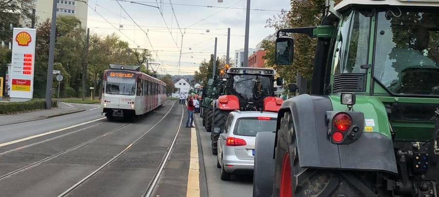 Rund 6.000 Bauern demonstrierten in Bonn
