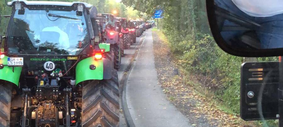 Rund 6.000 Bauern demonstrierten in Bonn