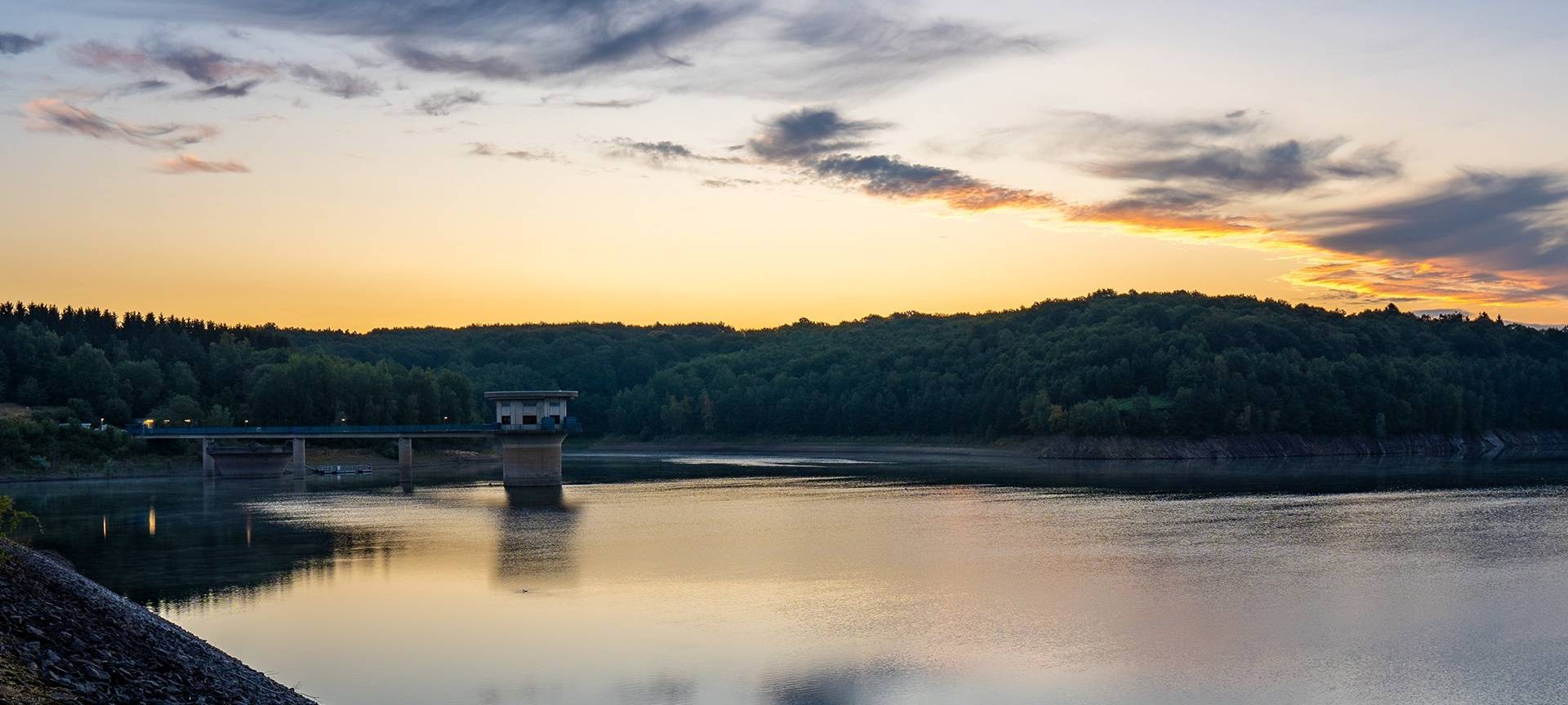 Talsperren trotz Trockenheit noch gut gefüllt