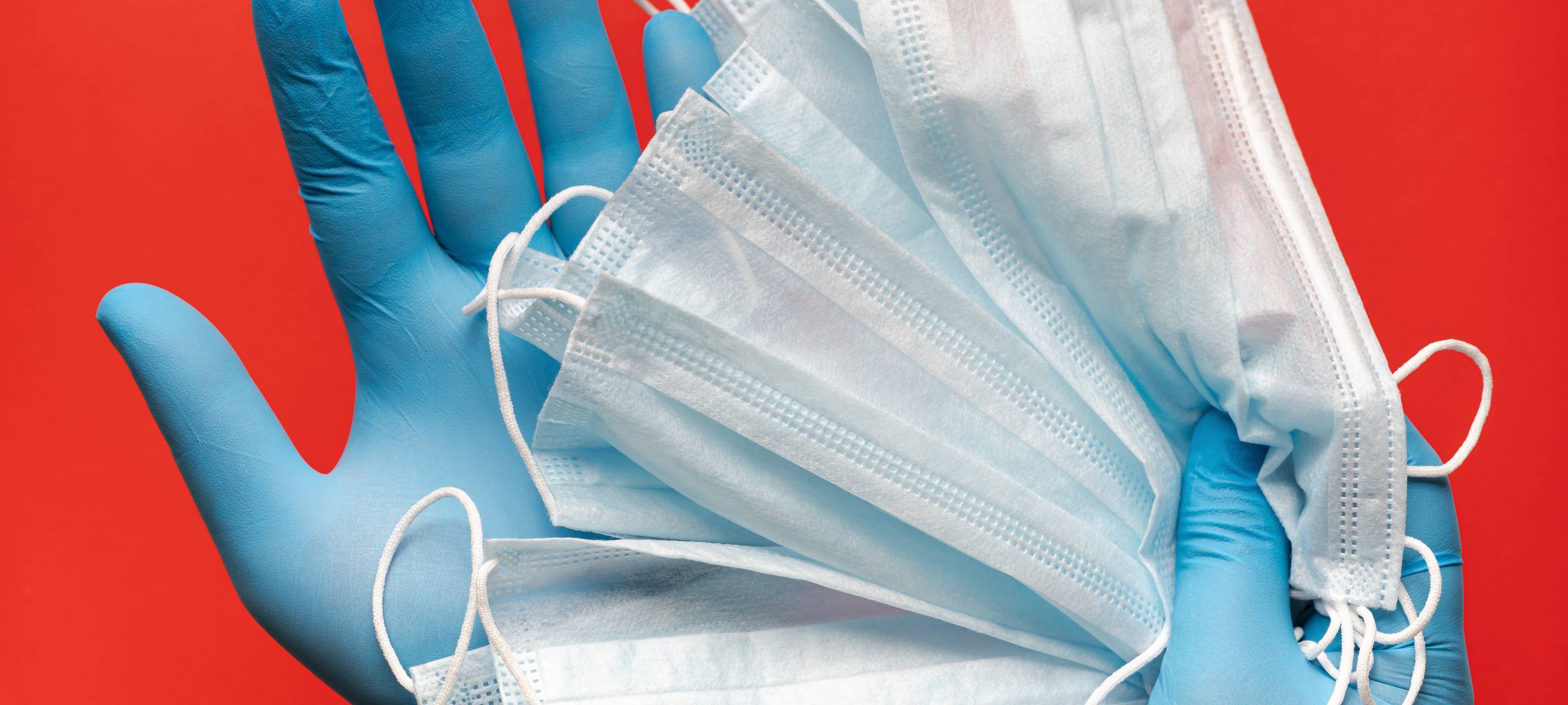 Coronavirus Handschuhe Mundschutz