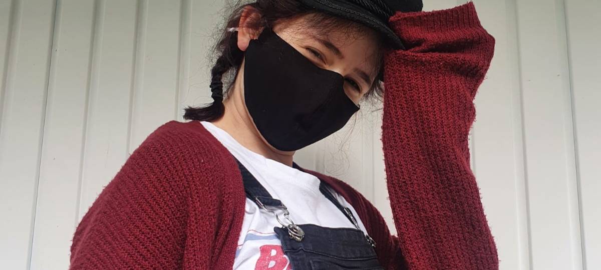 Masken als modische Accessoires