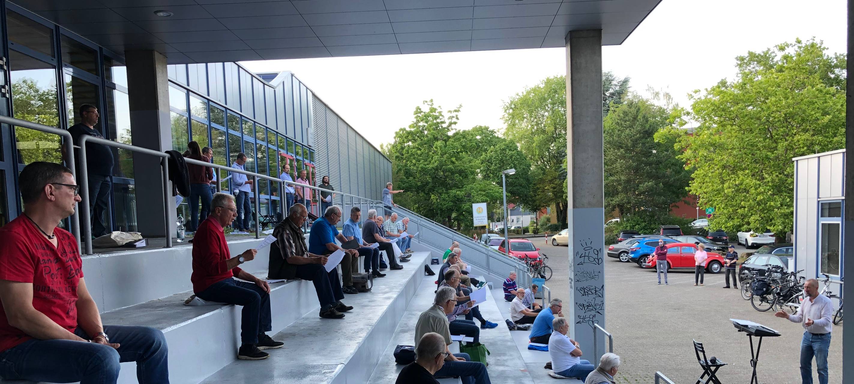 Gladbacher Meisterchor "Heimatklänge" probt Open Air