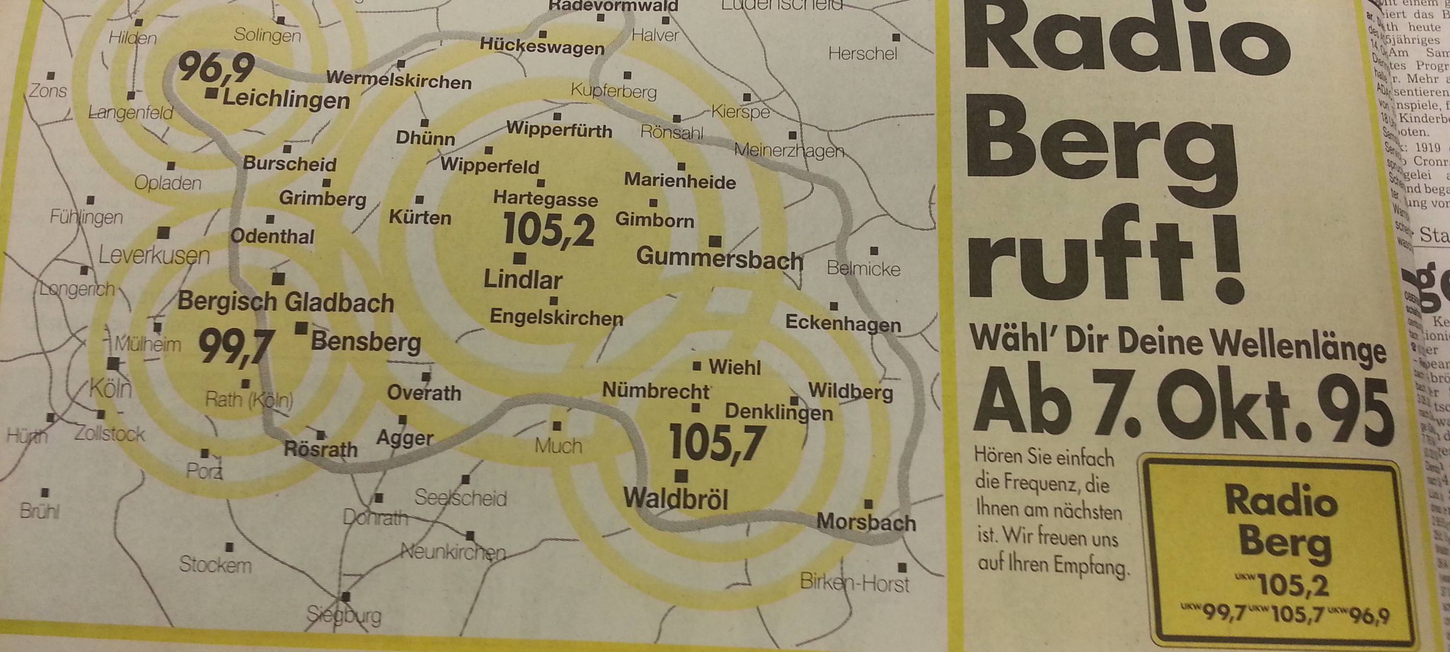1995 | Wie alles begann: Radio Berg geht auf Sendung!