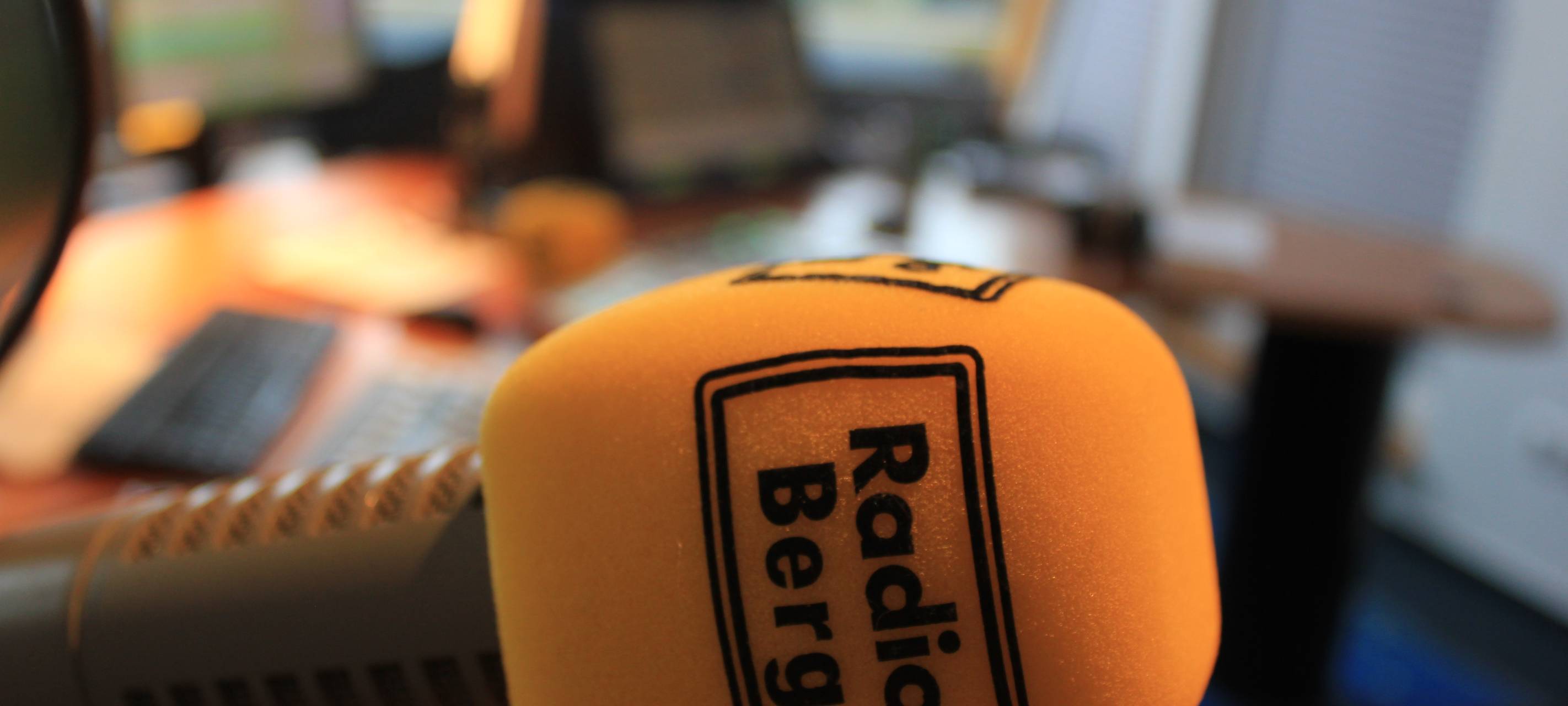 Mikrofon Logo Radio Berg Mischpult Sendestudio Studio