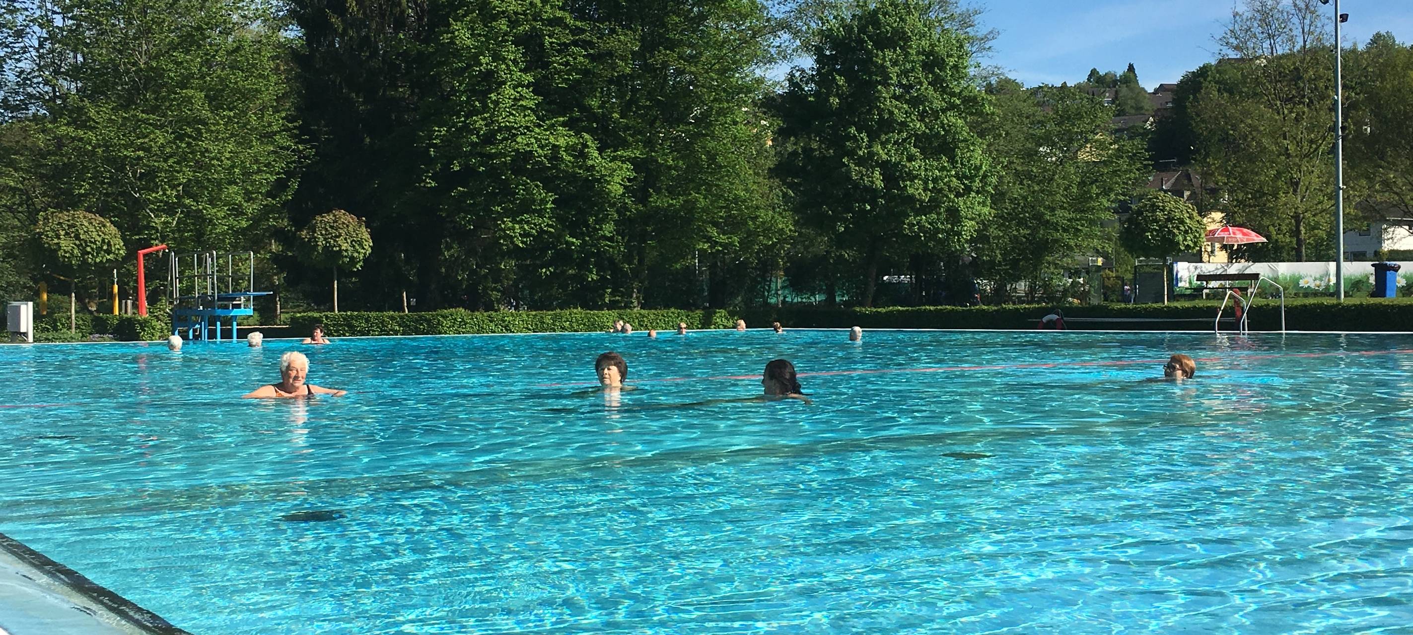 Freibad Sommer Sonne schwimmen