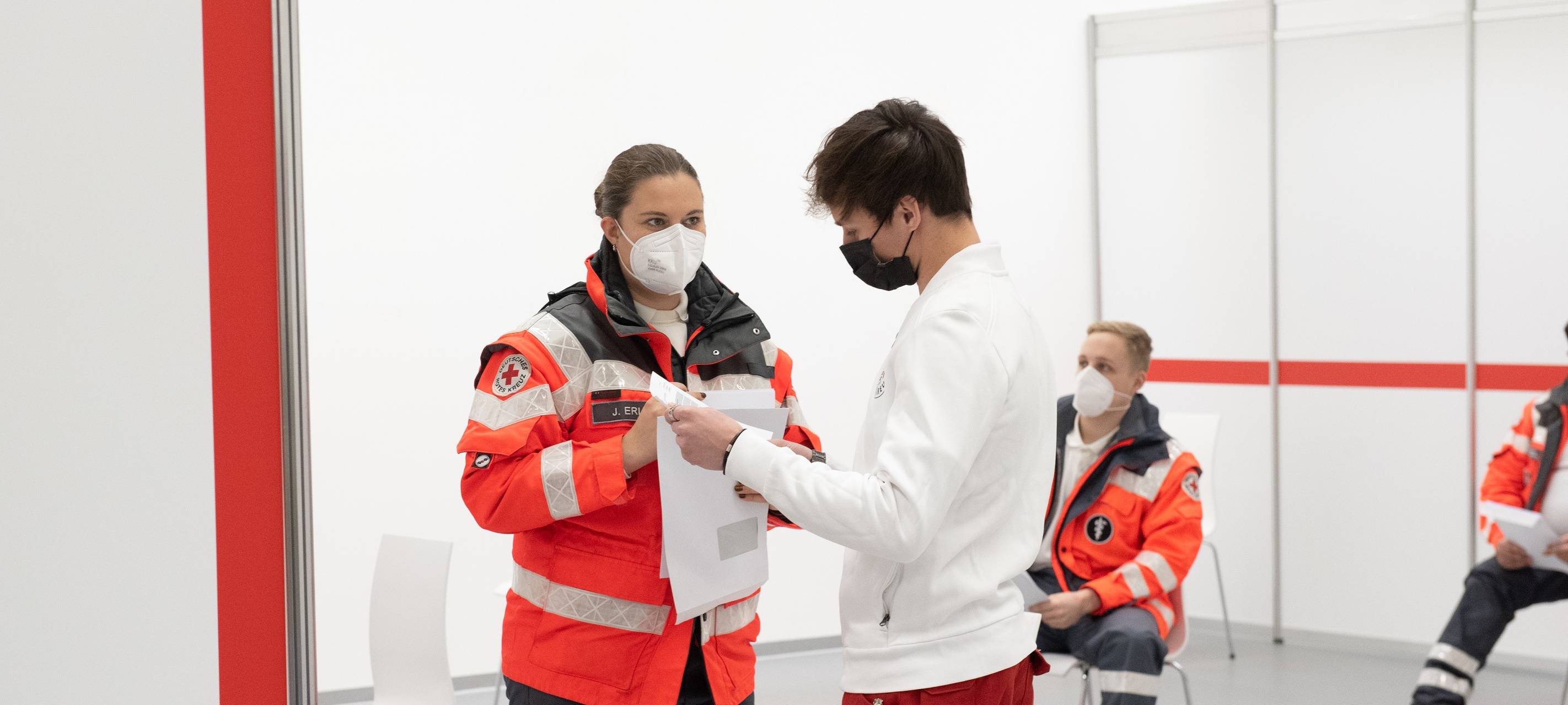Test im Impfzentrum