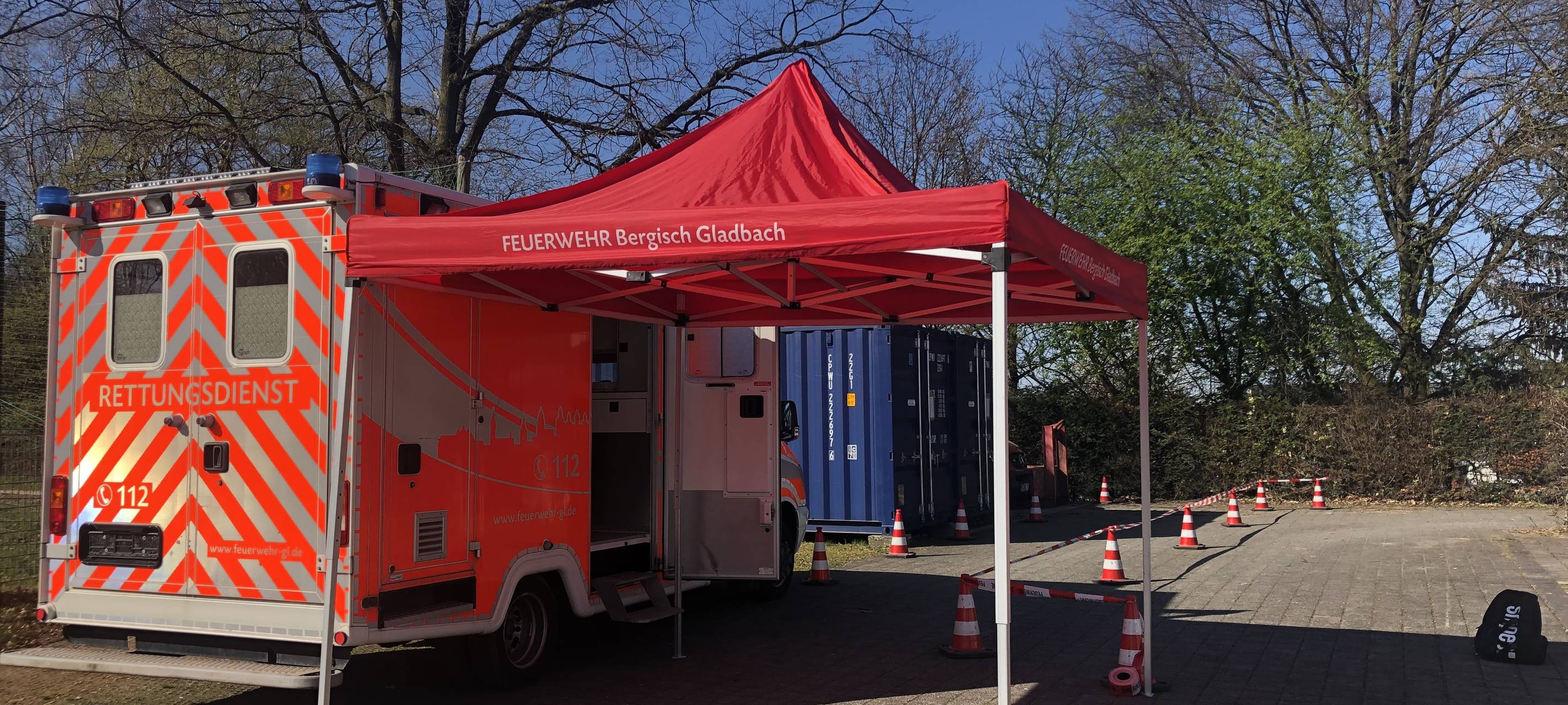 Bergisch Gladbach mobiles Testzentrum