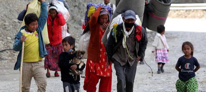 Lockdown Nepal Flucht