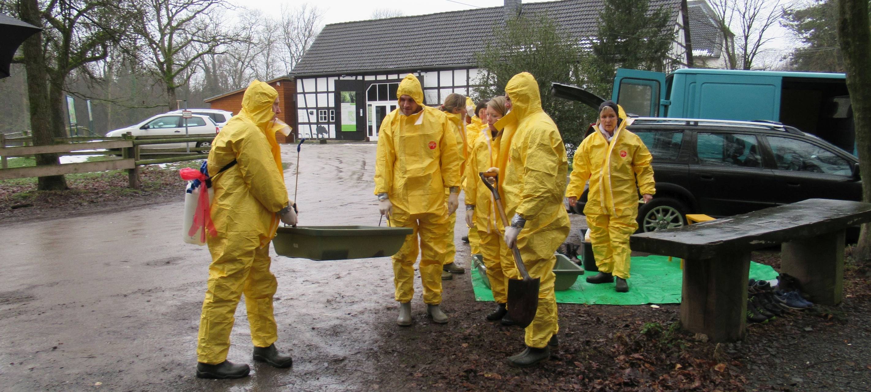 Ausbruch der Schweinpest wurde simuliert