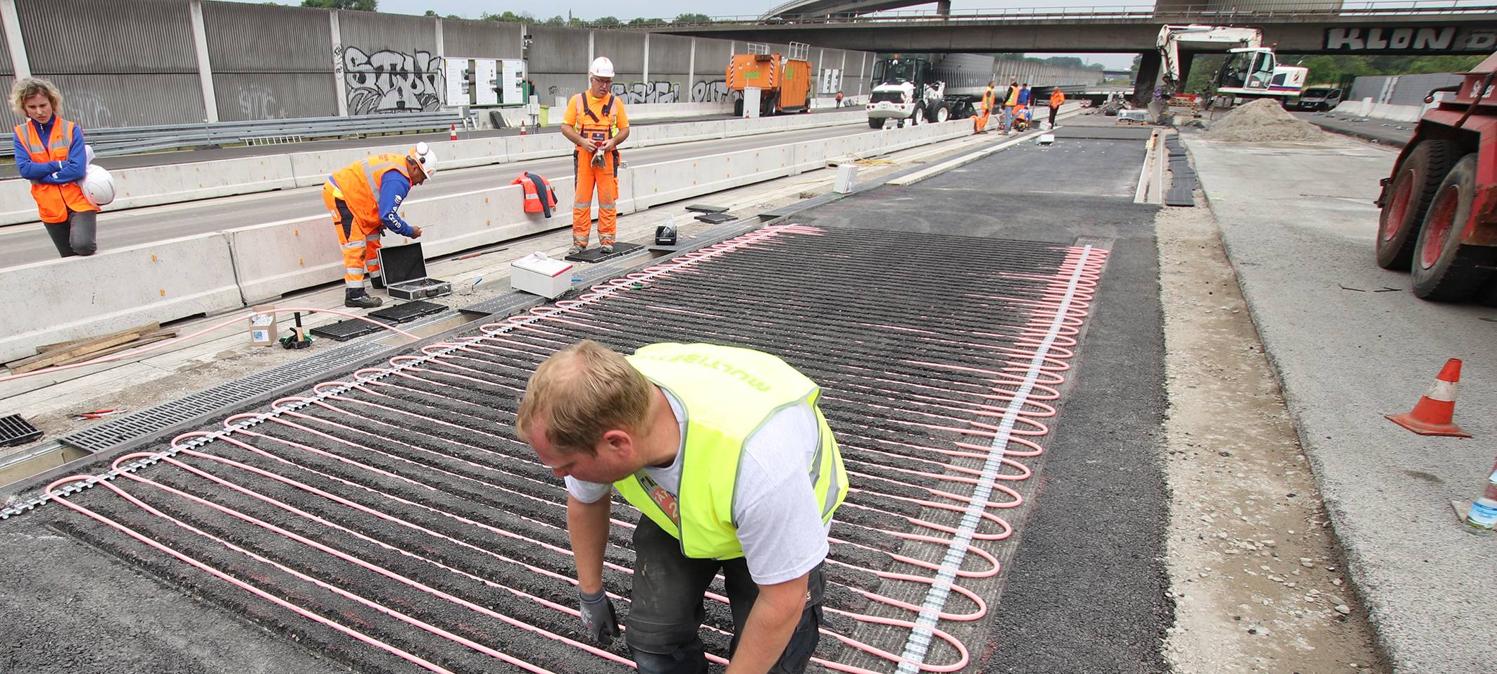 "Temperierte Straße": Test gegen Fahrbahnschäden