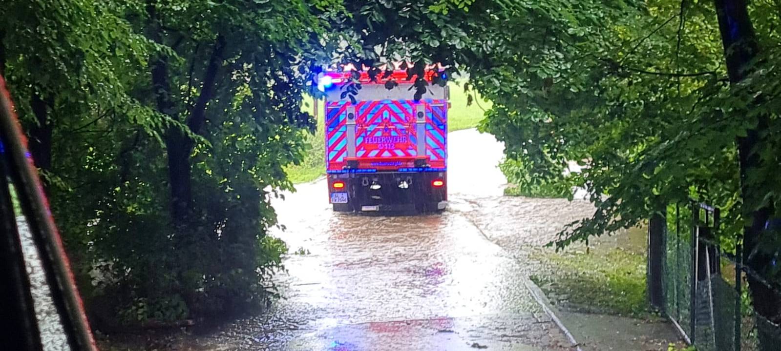 Starkregen Feuerwehr Bergisch Gladbach
