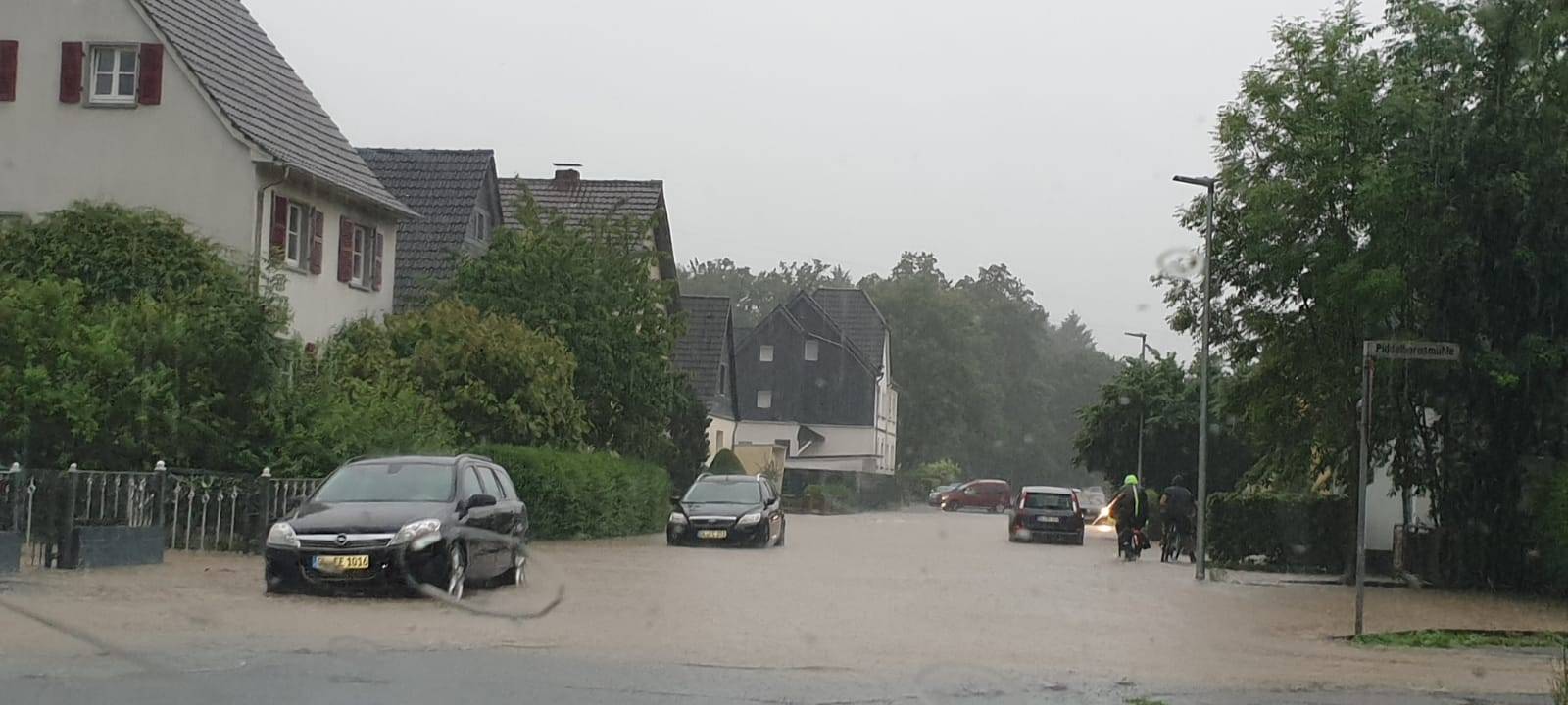 Starkregen Bergisch Gladbach Gronau