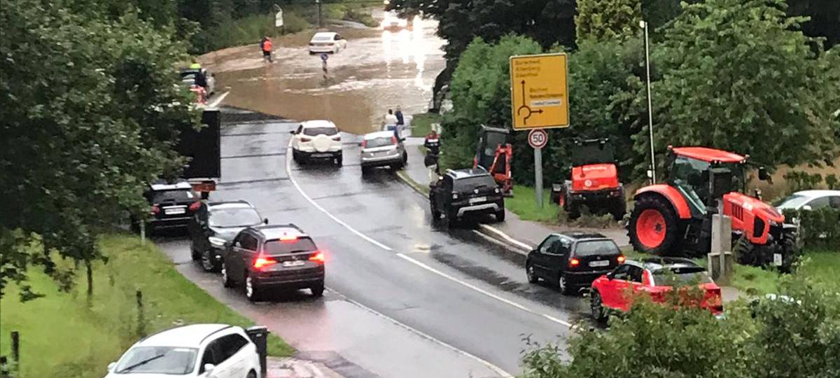 Starkregen Bergisch Gladbach Hebborn