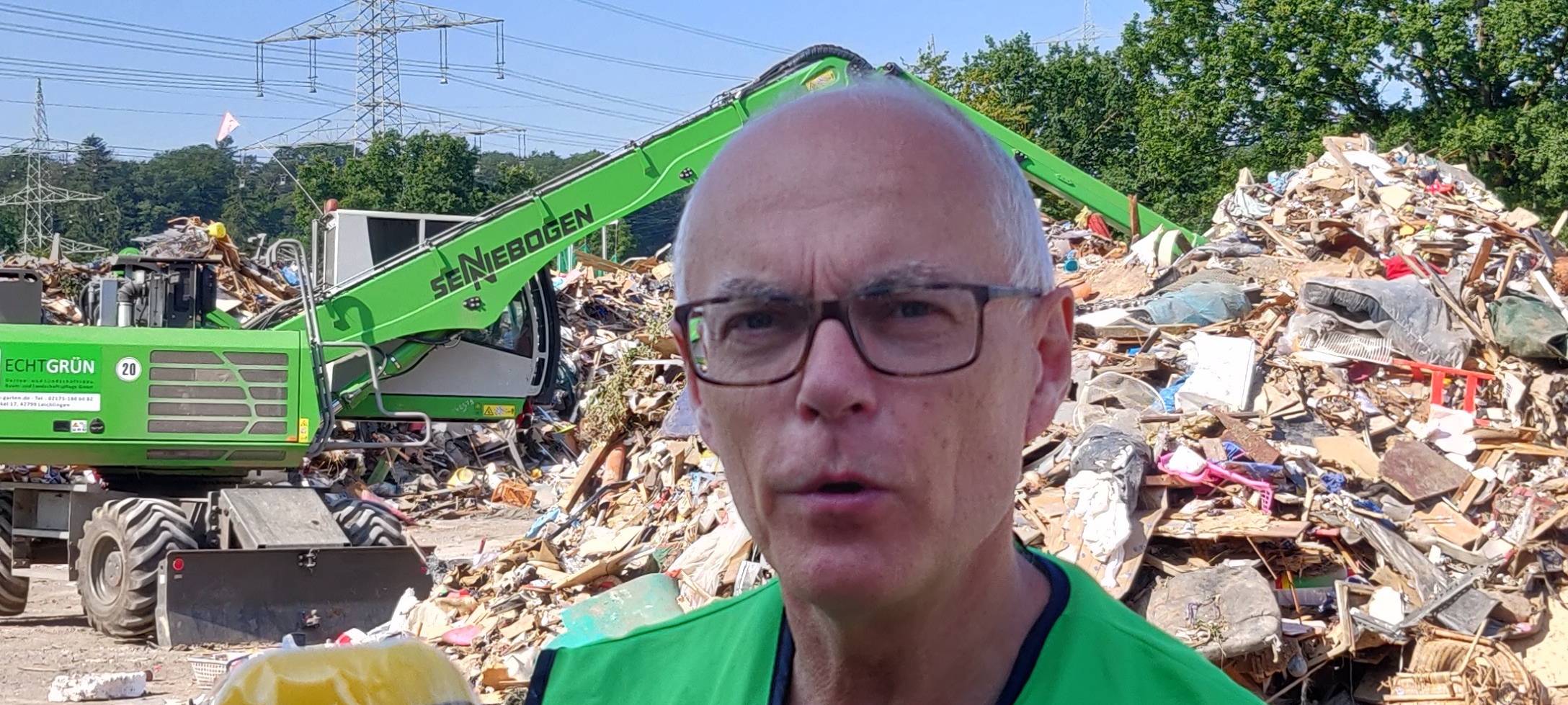 Müll nach Unwetter Leichlingen