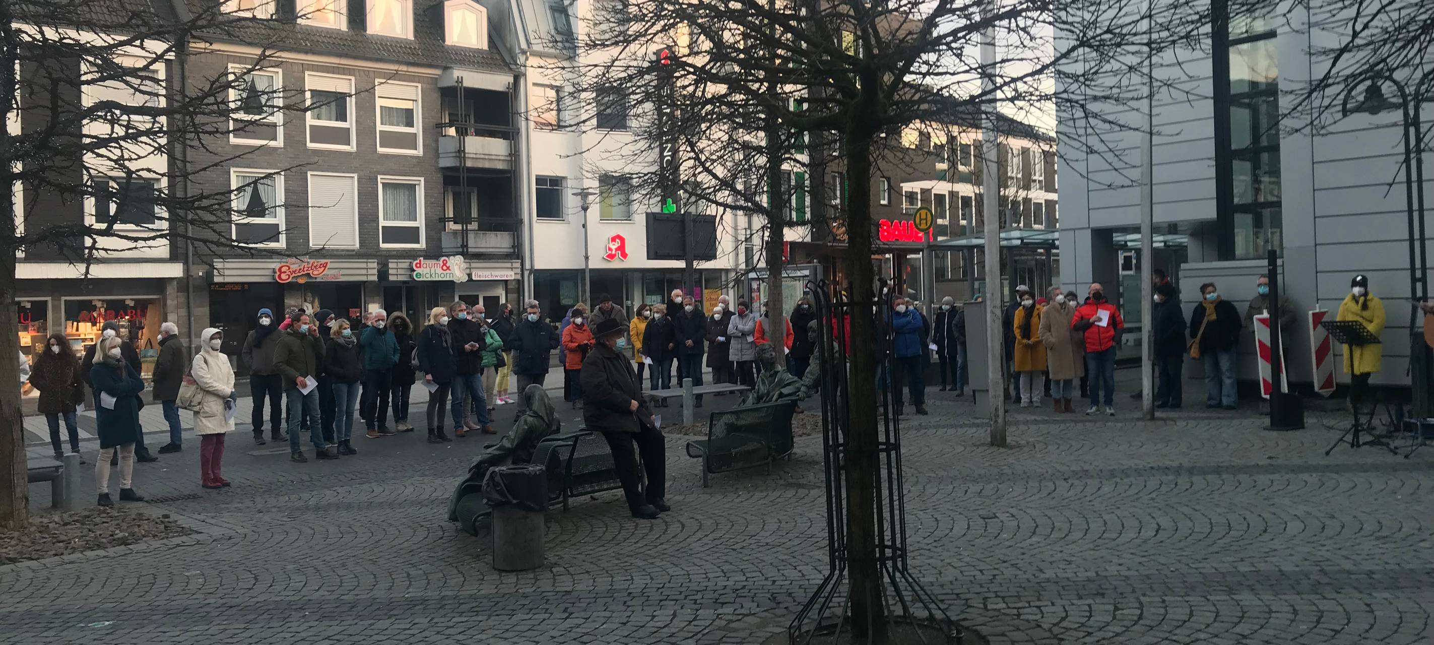Zeichen gegen den Krieg im Bergischen