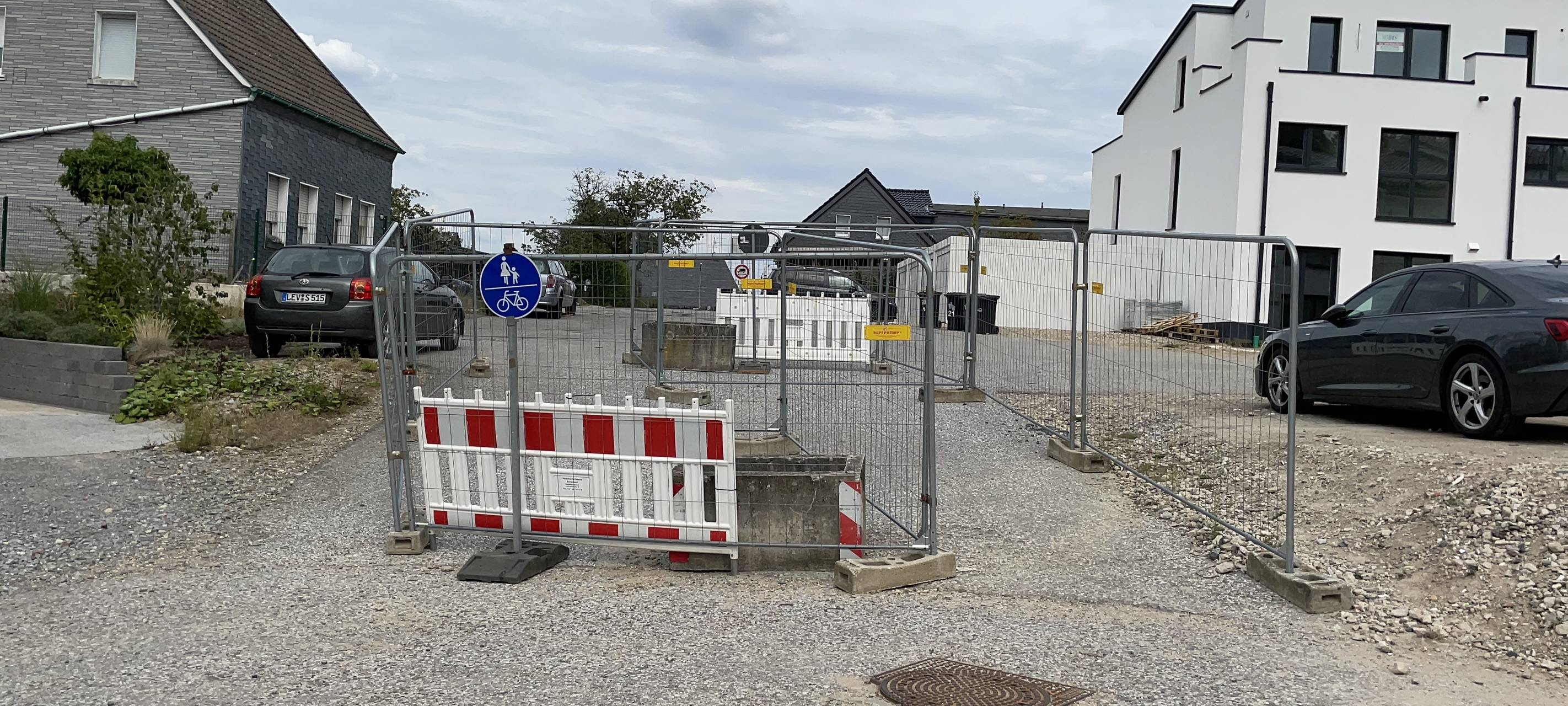 Baustillstand im Wohngebiet Burscheid-Hilgen