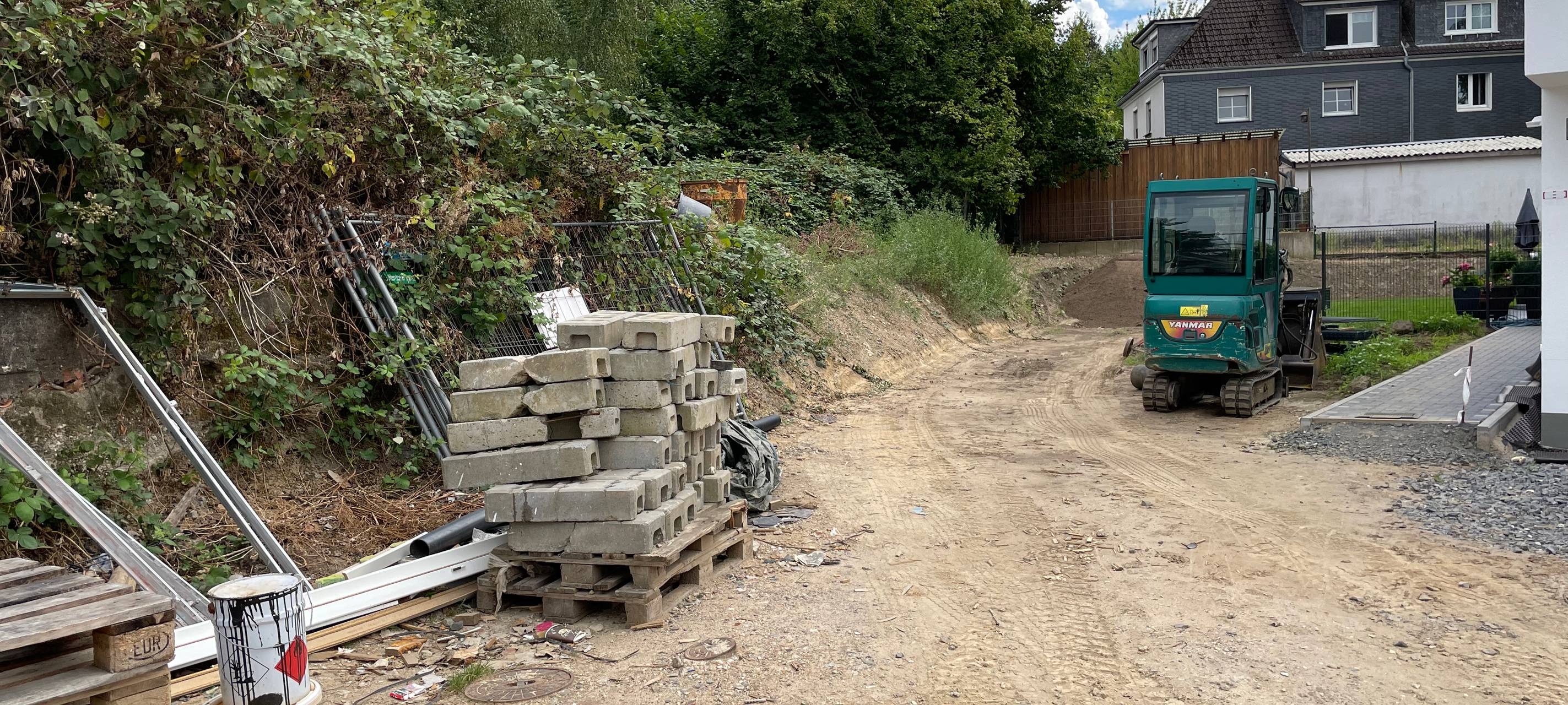 Baustillstand im Wohngebiet Burscheid-Hilgen
