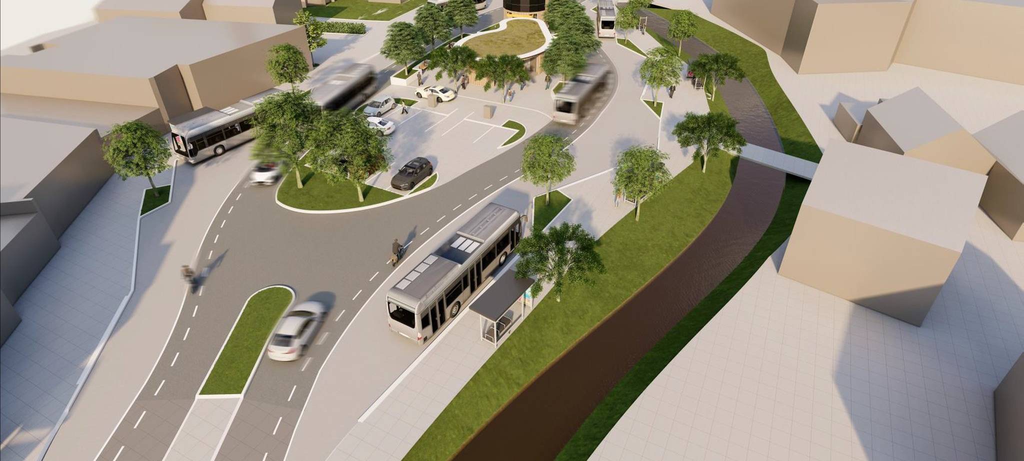 Surgères Platz in Wipperfürth - Umbau des Busbahnhofs wird konkreter