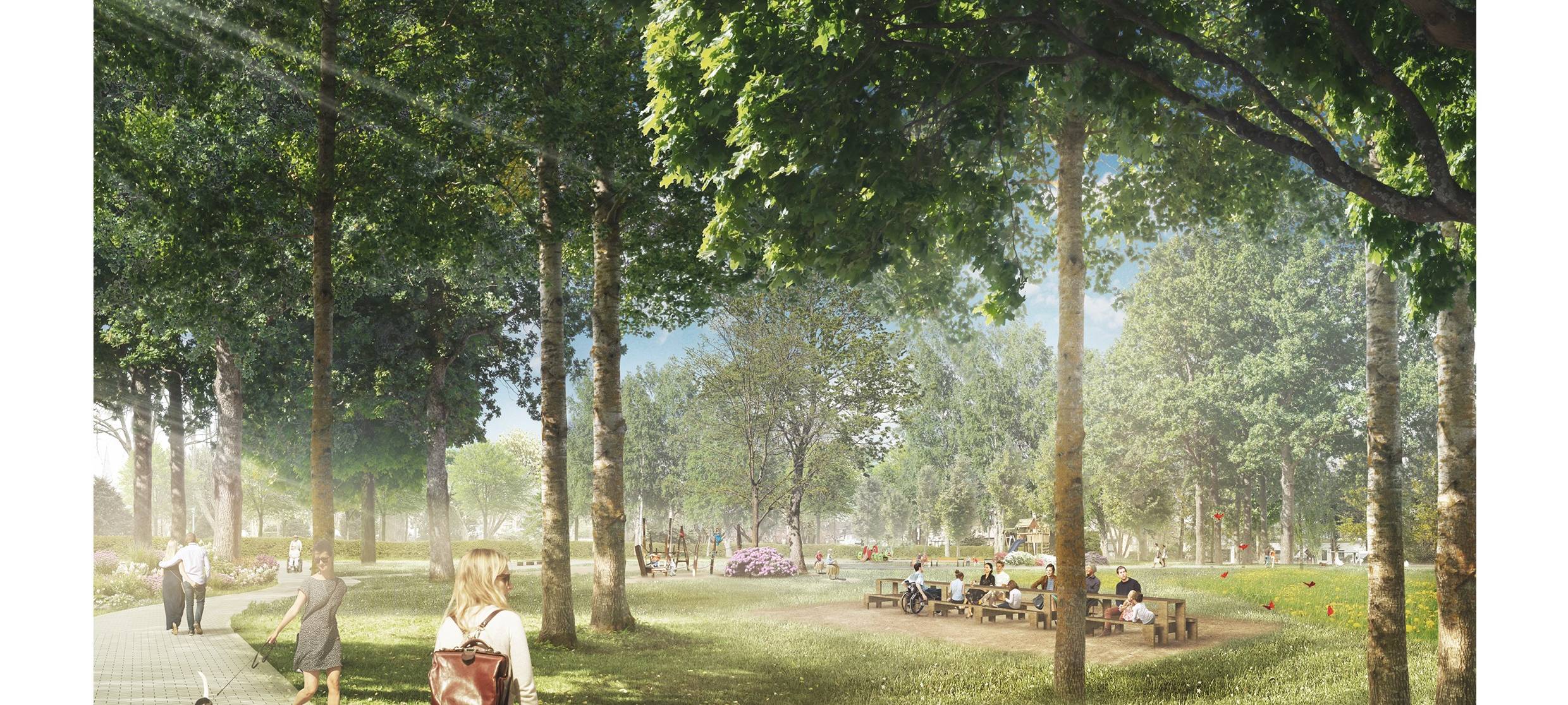 Eröffnung des neuen Stadtparks in Leichlingen