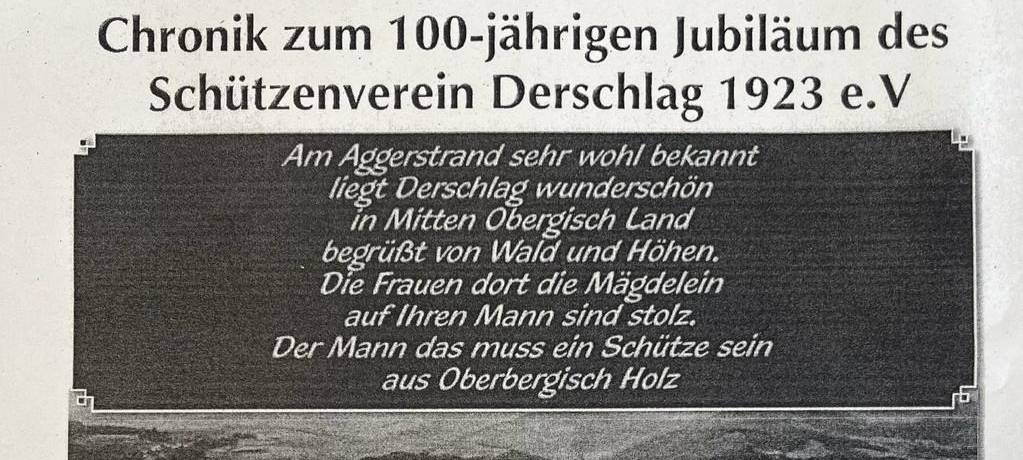 Gummersbach-Derschlag: Schützenverein feiert 100. Geburtstag