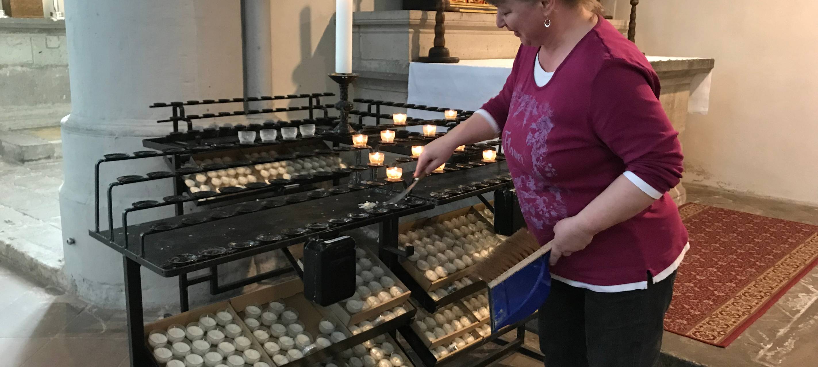 Putzen an besonderen Orten