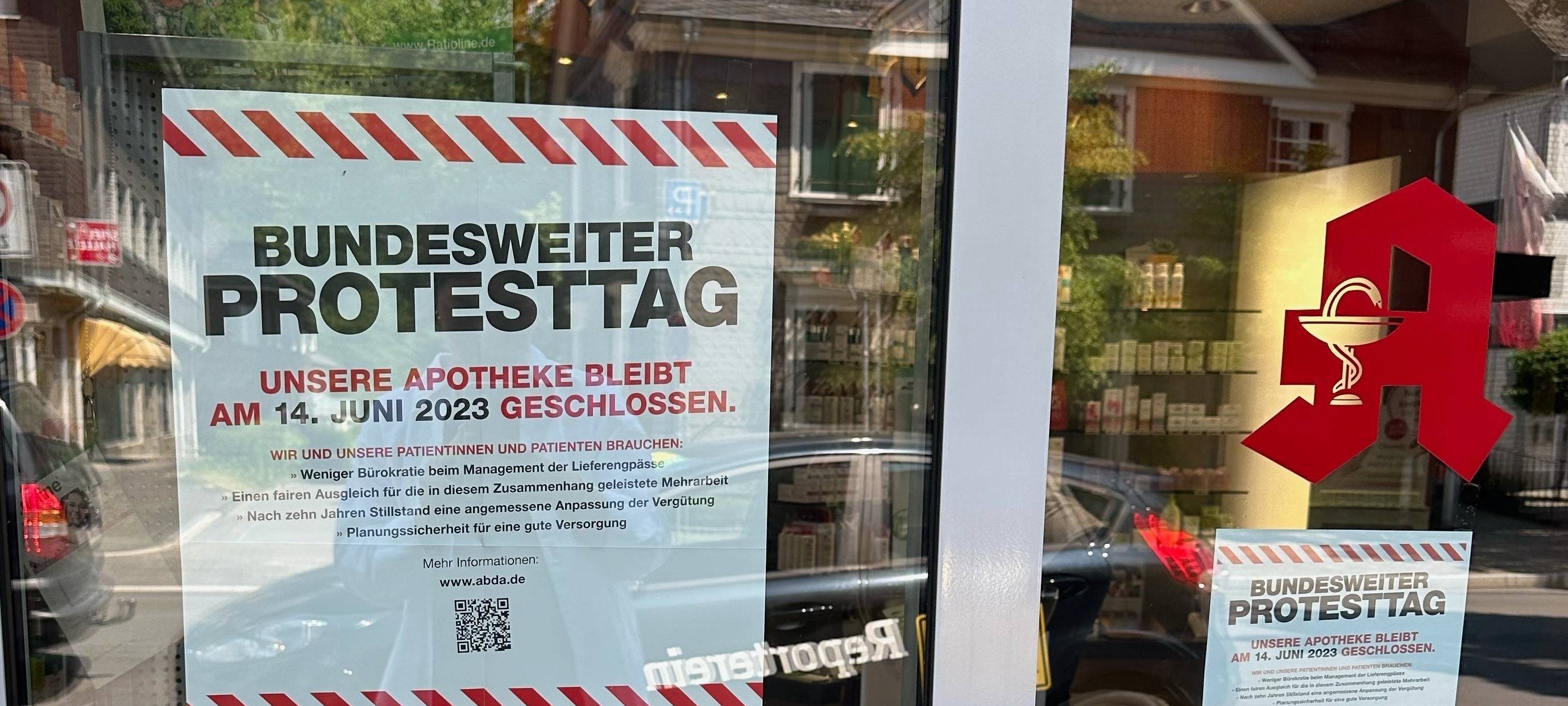 Apotheken-Protest: Flächendeckende Versorgung ist das Ziel