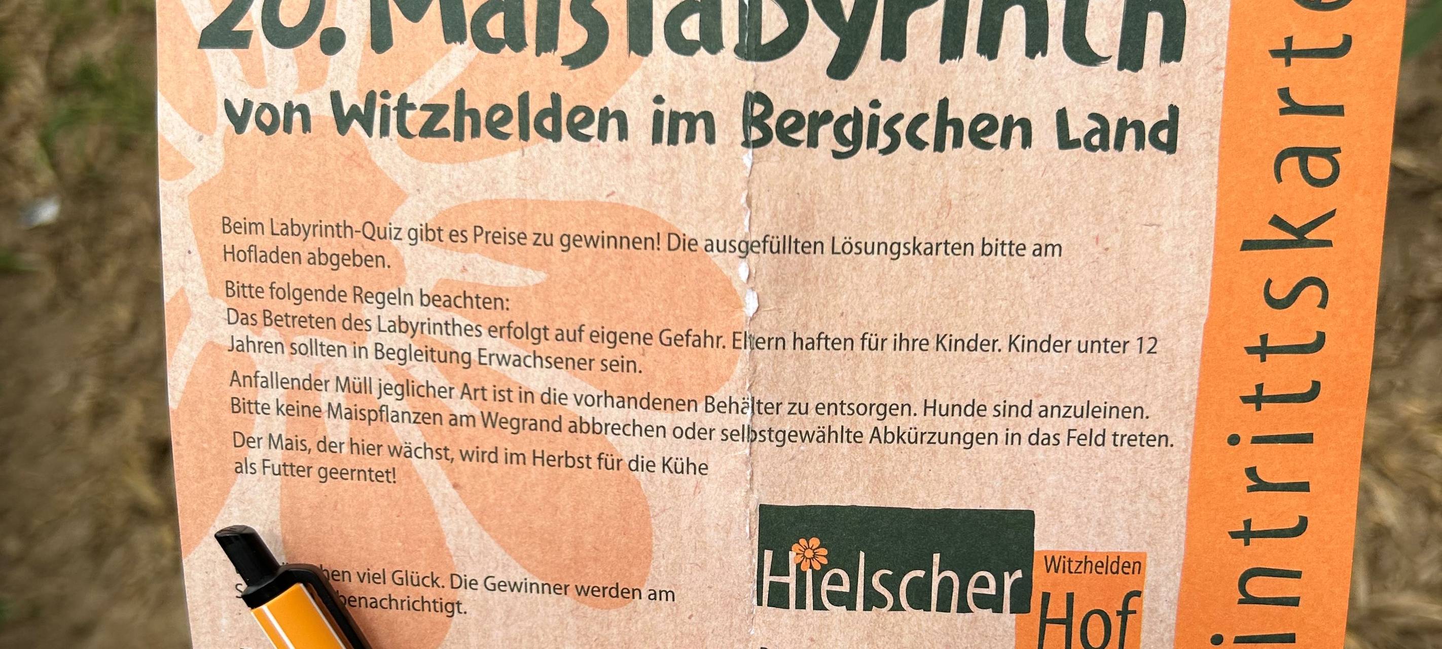 Maislabyrinth in Leichlingen