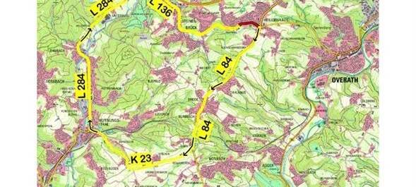 Große Umwege: Overath-Heiligenhaus wird zur Einbahnstraße